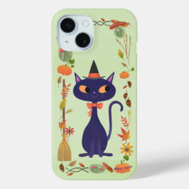 Niedliches Halloween Hexenkatze Case-Mate iPhone Hülle