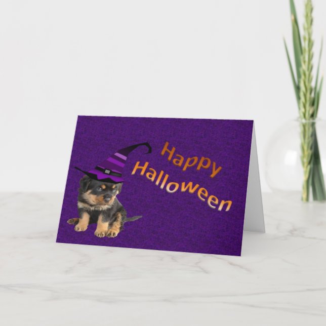 Niedliches Halloween Karte (Vorderseite)