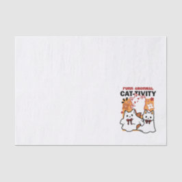 Niedliches Halloween-Katzen-Design im puranormalen Seidenpapier