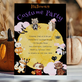 Niedliches Halloween-Kids-Kostüm-Party Einladung
