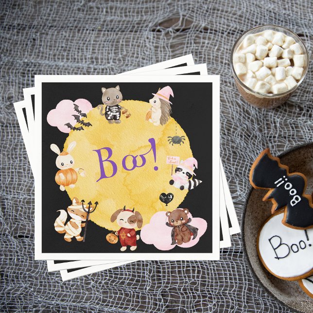 Niedliches Halloween-Kids-Kostüm-Party Serviette (Von Creator hochgeladen)