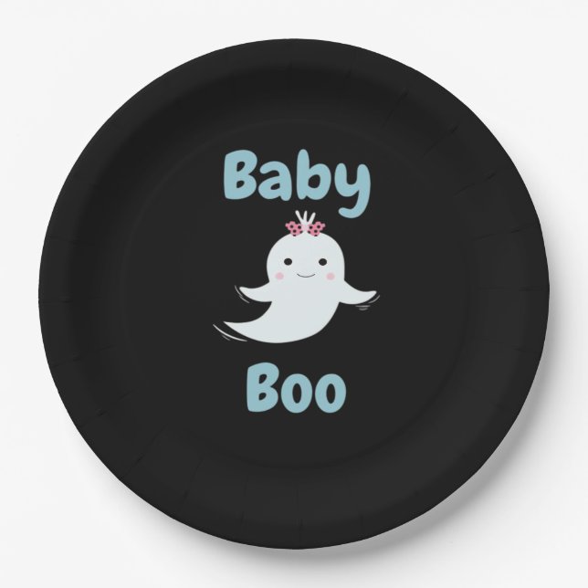 Niedliches Halloween-Kindergeschenk für Baby Boo Pappteller (Vorderseite)