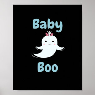 Niedliches Halloween-Kindergeschenk für Baby Boo Poster