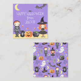 Niedliches Halloween-Kostüm Kindergeschenk Mitteilungskarte