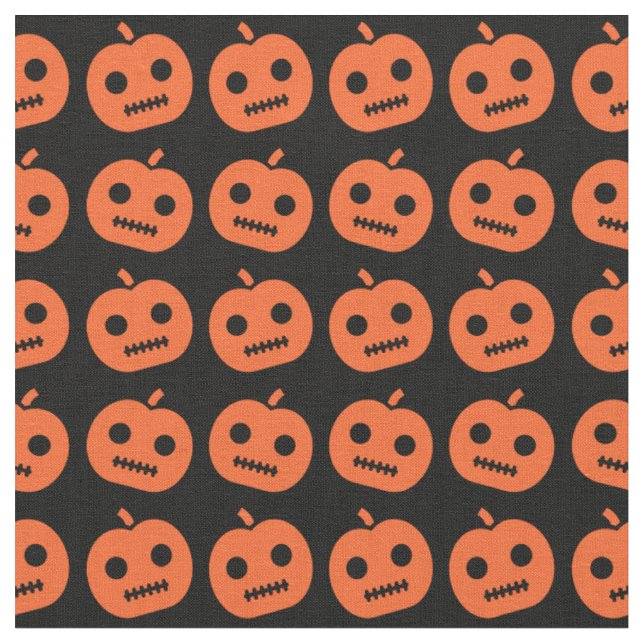 Niedliches Halloween-Kürtenmuster Stoff (Nahaufnahme)
