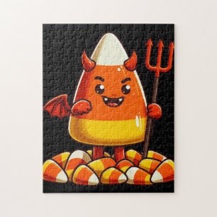 Niedliches Halloween-Maismonster Puzzle
