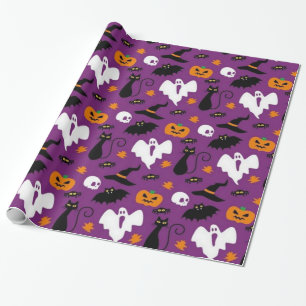 Niedliches Halloween-Muster Geschenkpapier