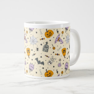 Niedliches Halloween-Muster Jumbo-Tasse