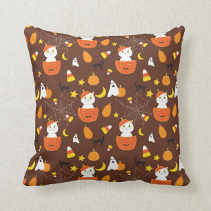 Niedliches Halloween-Muster Kissen