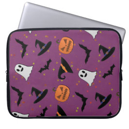 Niedliches Halloween-Muster Laptopschutzhülle