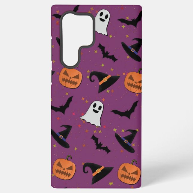 Niedliches Halloween-Muster Samsung Galaxy Hülle (Rückseite)