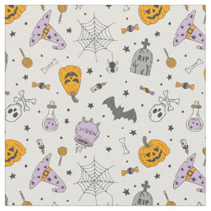Niedliches Halloween-Muster Stoff