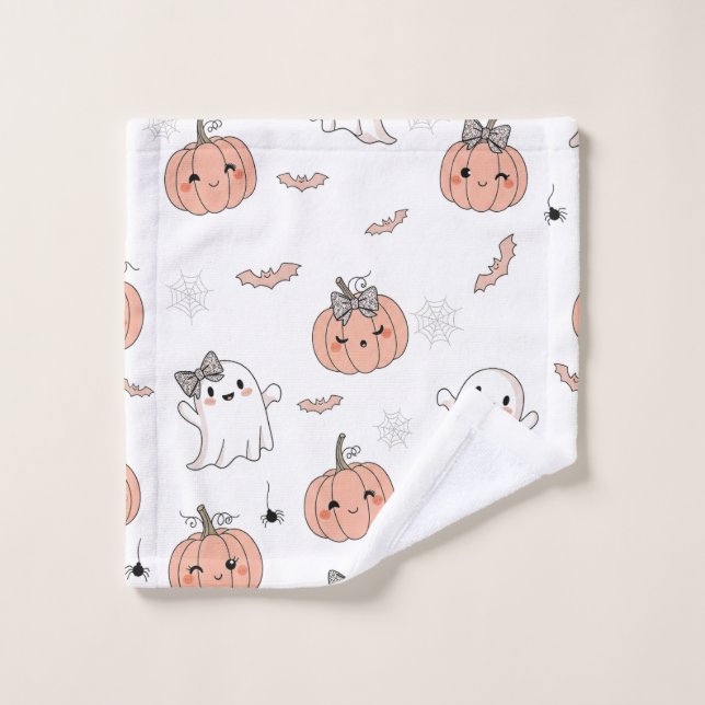 Niedliches Halloween-Muster Waschlappen (Waschlappen)