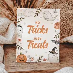 Niedliches Halloween No Tricks nur Leckereien sign Sockelschild