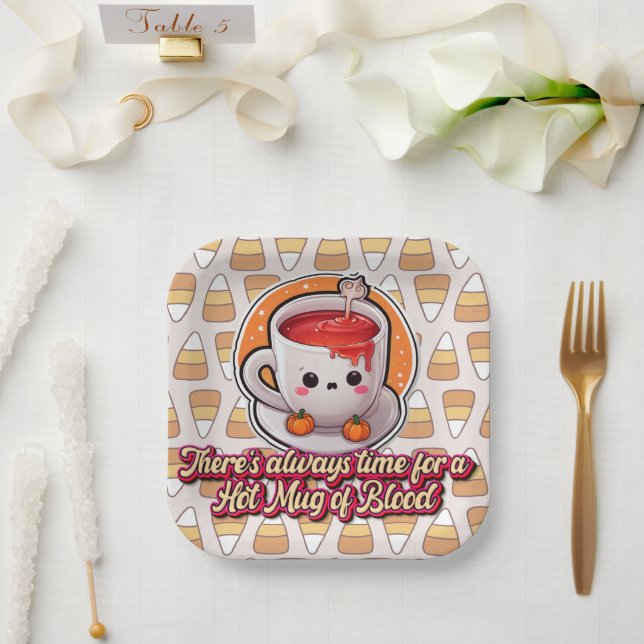 Niedliches Halloween! 👻 Pappteller (Hochzeit)