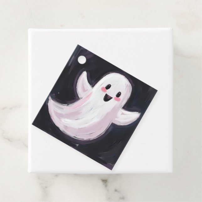 Niedliches Halloween-Party des White Ghost Geschenkanhänger (Beispiel)