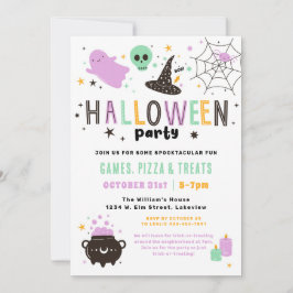 Niedliches Halloween-Party Einladung