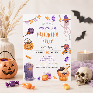 Niedliches Halloween-Party Einladung