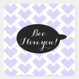 Niedliches Halloween-Party Quadratischer Aufkleber