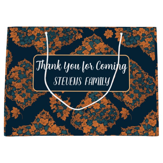 Niedliches Halloween-Pattern-Party Große Geschenktüte (Vorderseite)