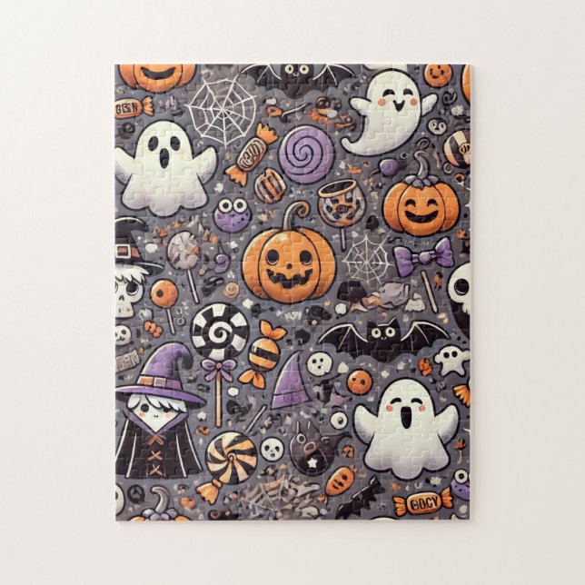 Niedliches Halloween-Puzzle Puzzle (Vertikal)