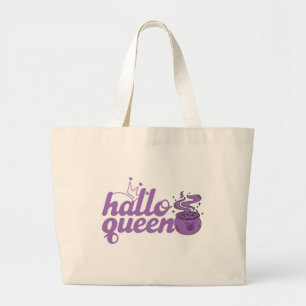 Niedliches Halloween Queen, Halloqueen, Retro Jumbo Stoffbeutel
