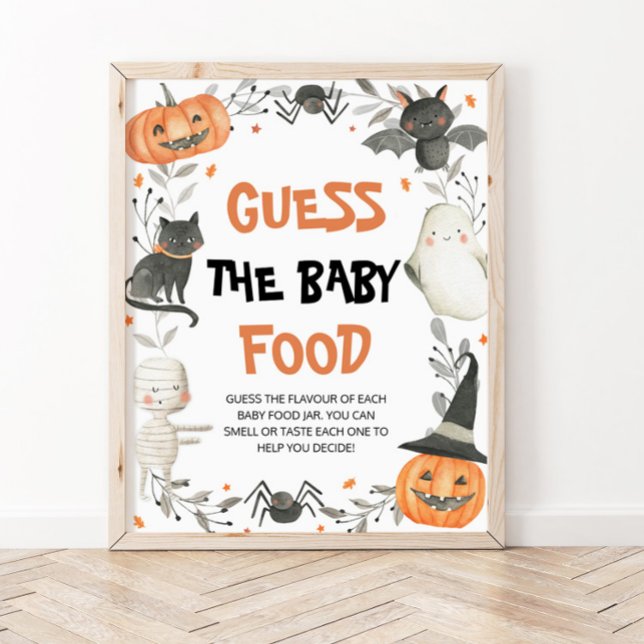Niedliches Halloween Raten die Baby Food Baby Dusc Poster (Von Creator hochgeladen)