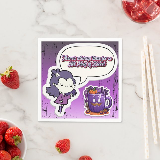 Niedliches Halloween! 👻 Serviette (Beispiel)