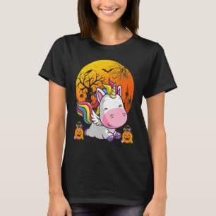 Niedliches Halloween Shirt Girls Kinder Hexe Unico