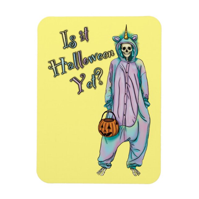 Niedliches Halloween Skeleton Magnet (Vertikal)