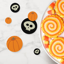 Niedliches Halloween Skull Pumpkin Party Confetti Konfetti