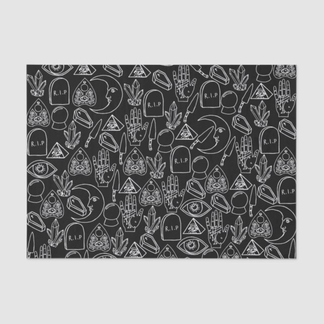 Niedliches Halloween-Spinnpapier Seidenpapier (Vorderseite)