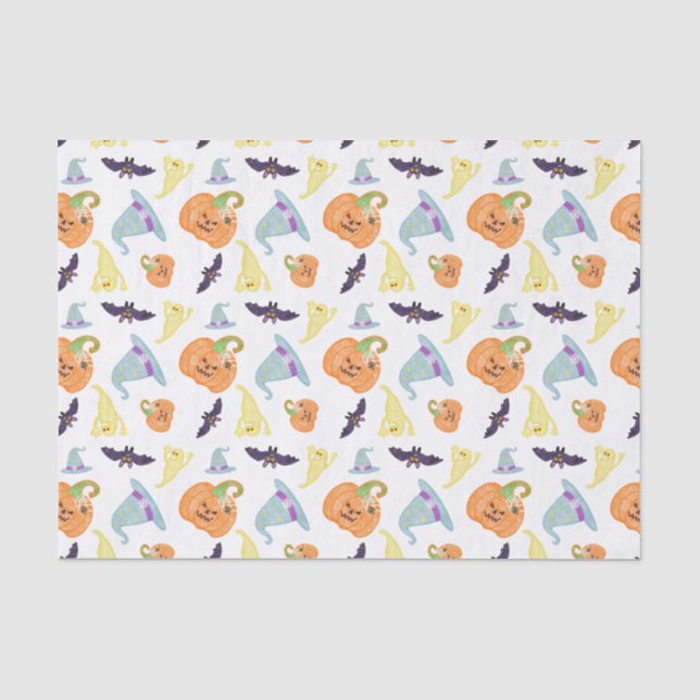 Niedliches Halloween-Tissue Seidenpapier (Vorderseite)