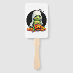 Niedliches Halloween Turtle Ghost mit Candy (7) Fächer