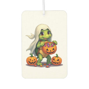 Niedliches Halloween Turtle Ghost mit Candy (8) Autolufterfrischer