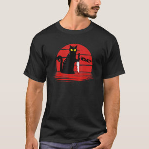 Niedliches Halloween, was für eine mörderische Kat T-Shirt