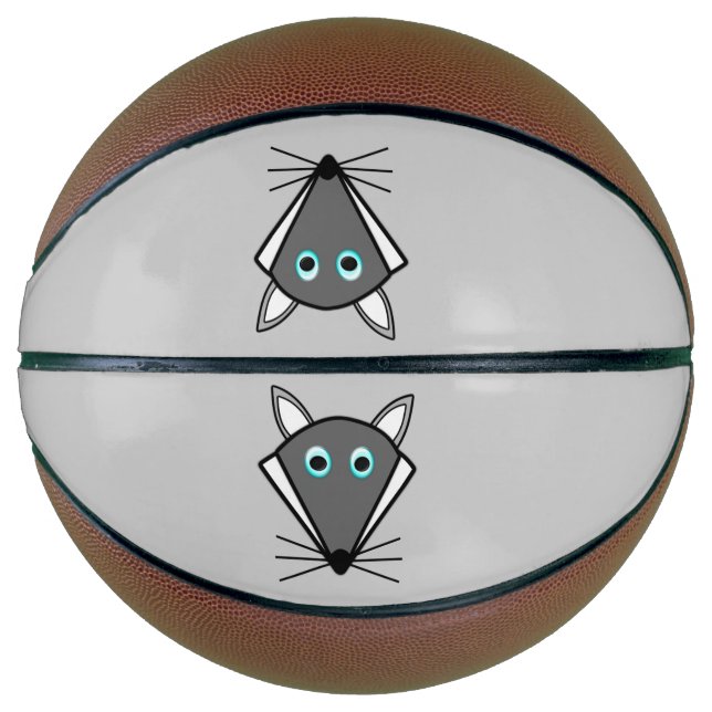 Niedliches Halloween Wolf Basketballs (Vorderseite)