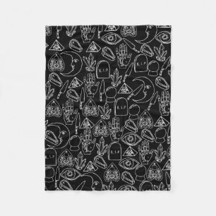 Niedliches Halloweenblanken Fleecedecke