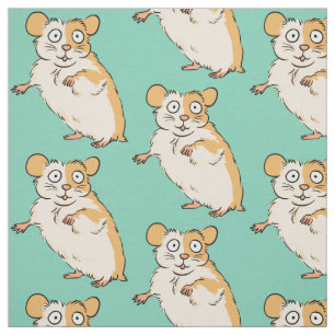 Niedliches Hamster-Muster Stoff