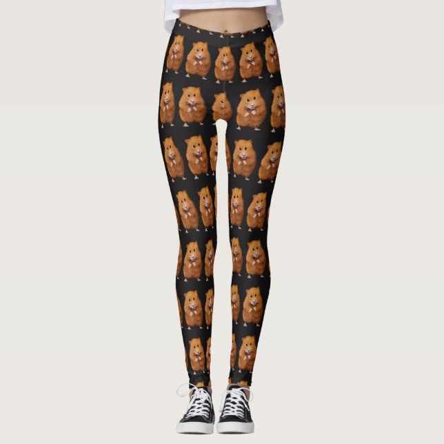Niedliches Hamster-Muster, ursprüngliche Leggings (Vorderseite)