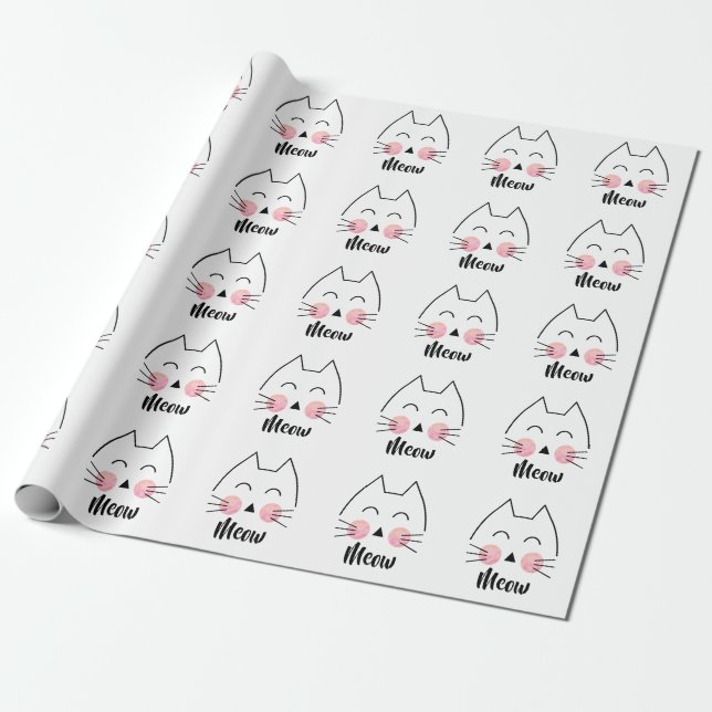 Niedliches Hand-Gezeichnetes Geschenkpapier (Ungerollt)