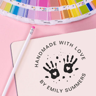 Niedliches handgefertigtes Kleinunternehmen oder K Permastempel