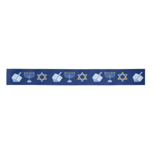Niedliches Hanukkah-Muster Satinband