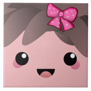 Niedliches Happy Face Kawaii Japanische Cartoon Pu Fliese