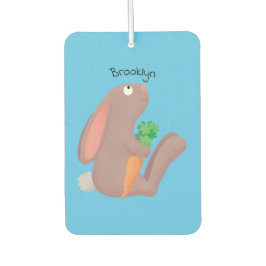 Niedliches Hasen mit KarottenCartoon Autolufterfrischer