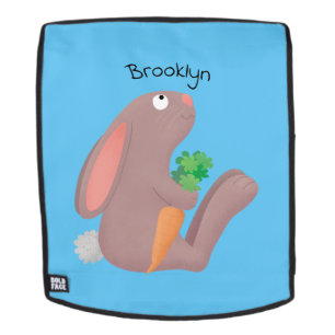 Niedliches Hasen mit KarottenCartoon Rucksack
