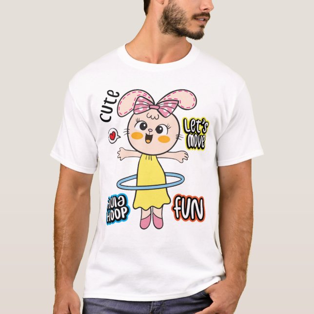 Niedliches Hasen T-Shirt (Vorderseite)