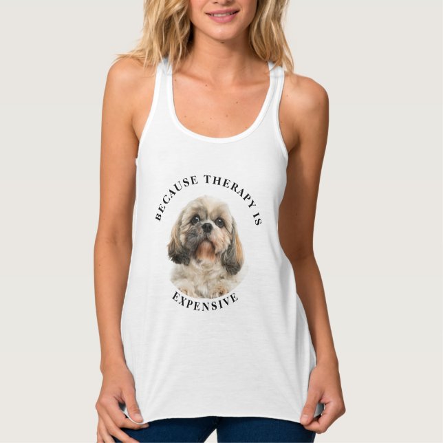 Niedliches Haustier Geburtstag Hund Foto Tasche Tank Top (Vorderseite)