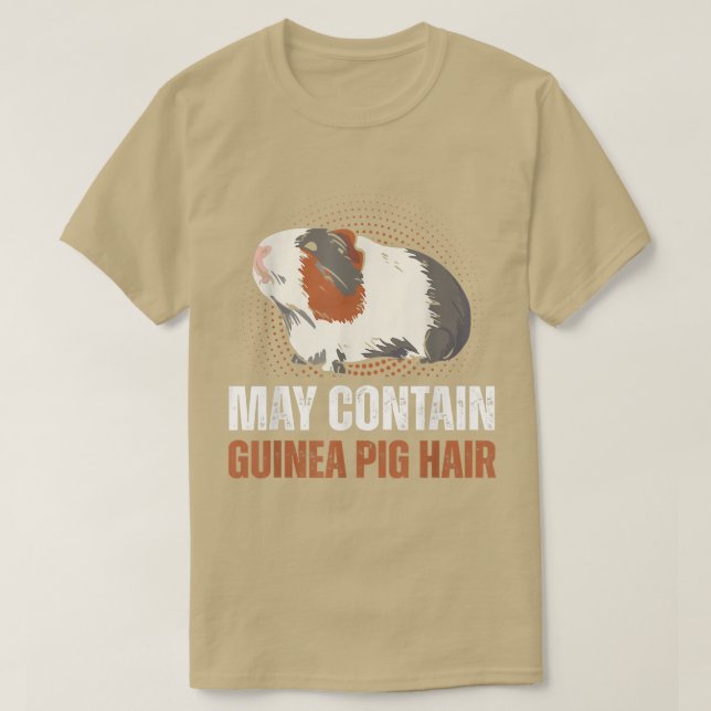 Niedliches Heimtier kann Guinea Schweinehaar entha T-Shirt (Design vorne)