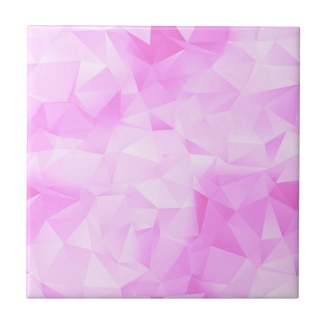 Niedliches, helles rosa Farbmuster Fliese (Vorderseite)